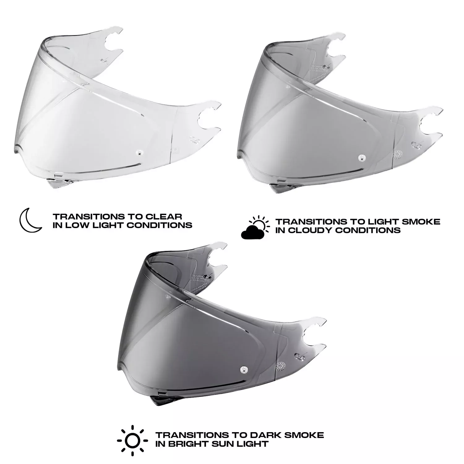 Scorpion EXO Photochromic Pinlock shield - Covert FX/Carbon
