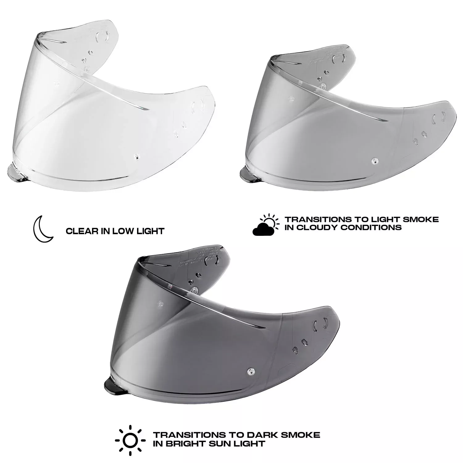 Scorpion EXO Photochromic Pinlock shield - Eclipse/R430