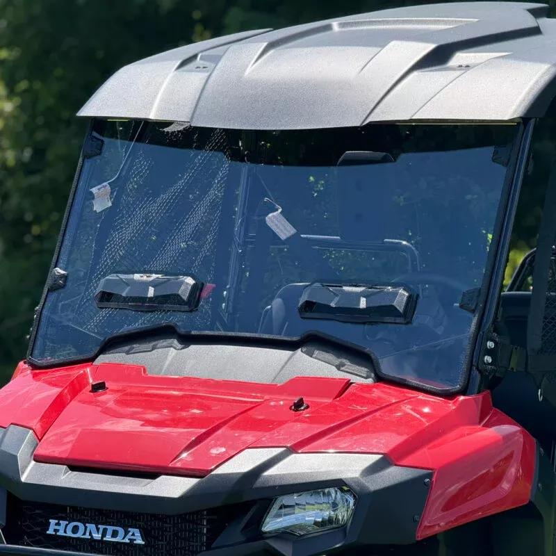 SEIZMIK, Seizmik Tool Less Windshield Hard Coated Polycarbonate for UTVs (Part #50-55321KIT)