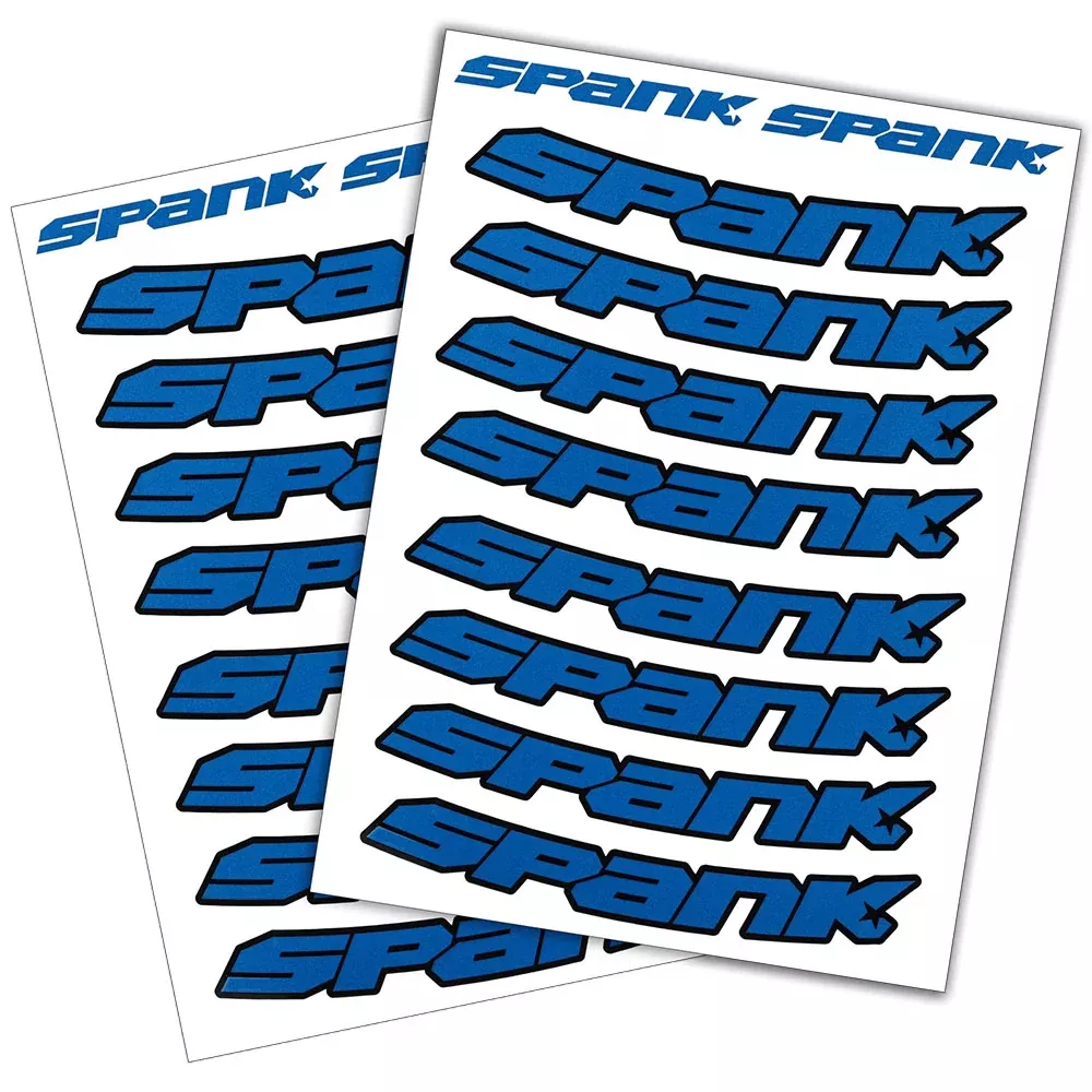 Spank Spank Rim Decals - Blue -