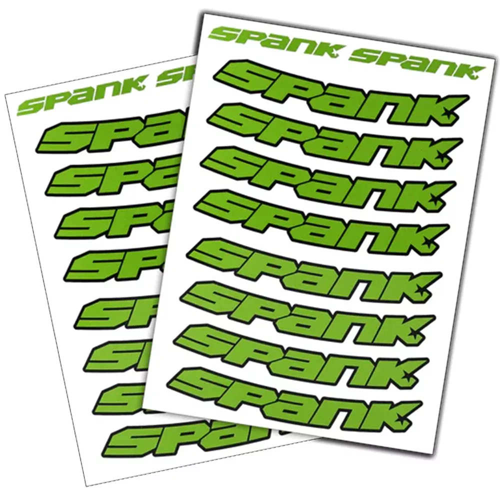 Spank Spank Rim Decals - Bright Green -
