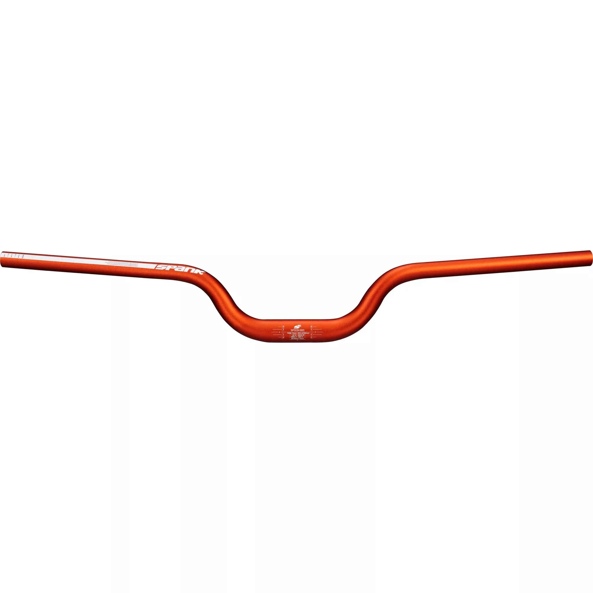 Spank Spoon 800 Handlebar - 31.8mm Clamp 800mm 75mm Rise Orange