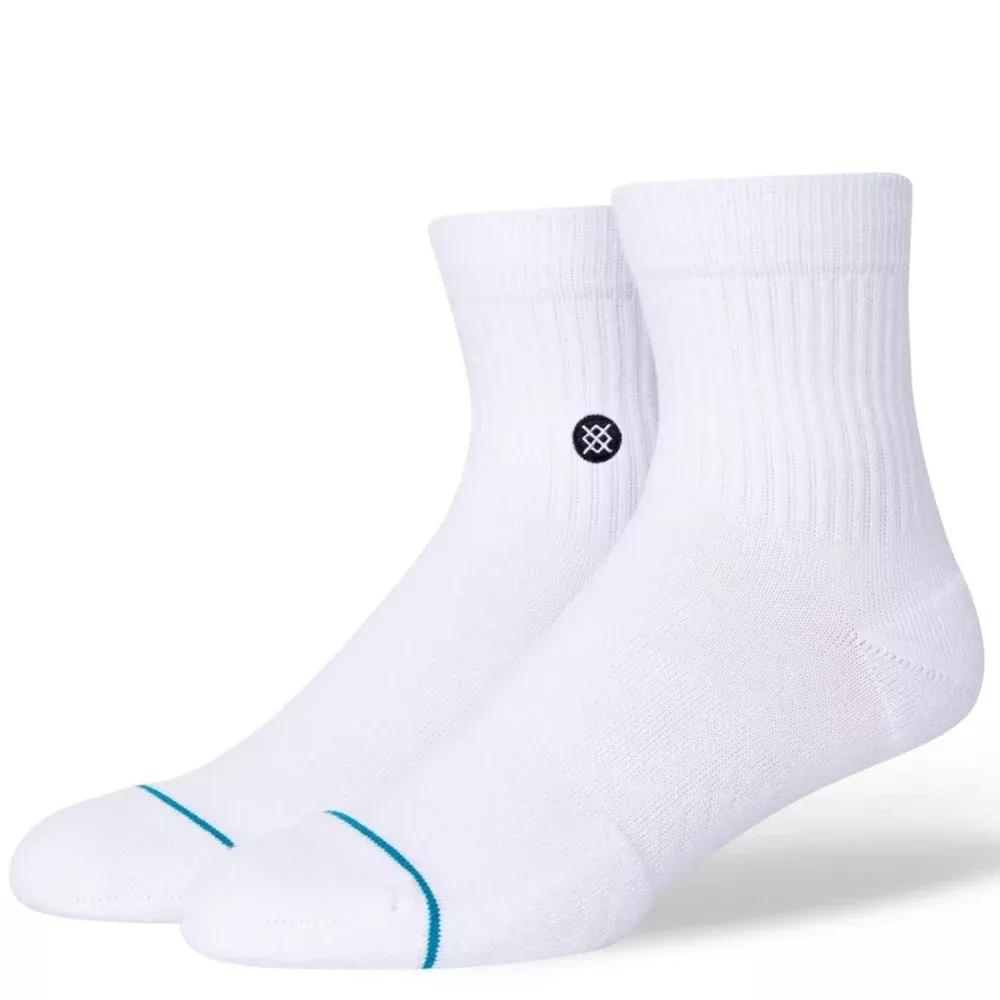 Stance Icon Quarter Socks White