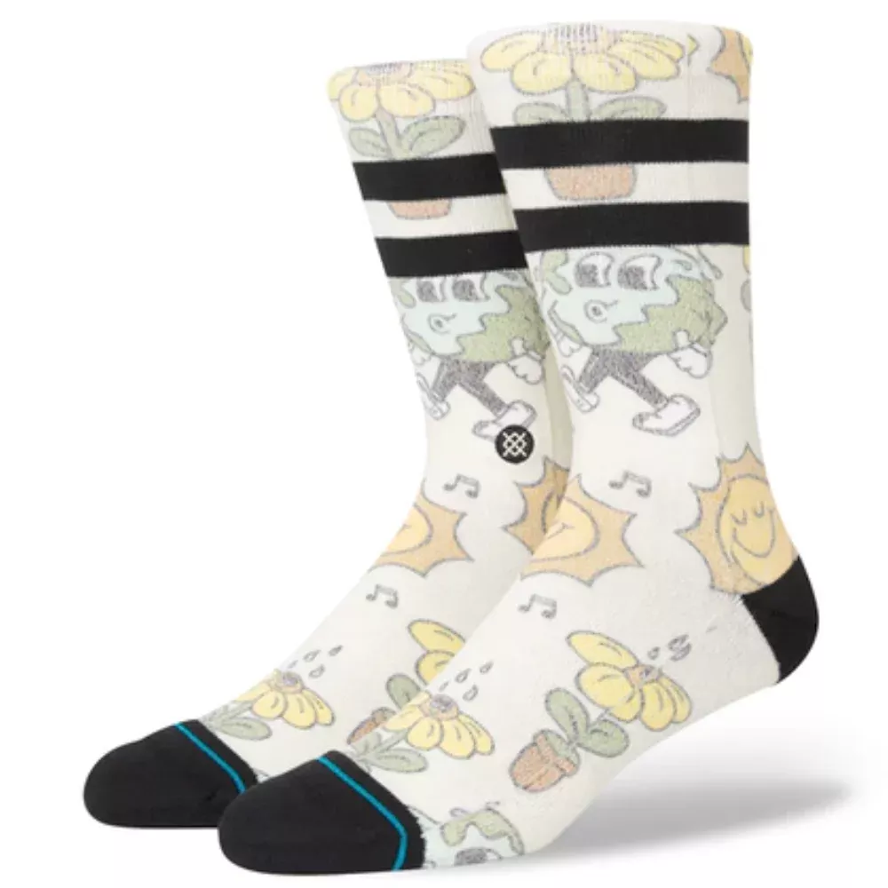 Stance Nice Mooves Crew Off White - Socks