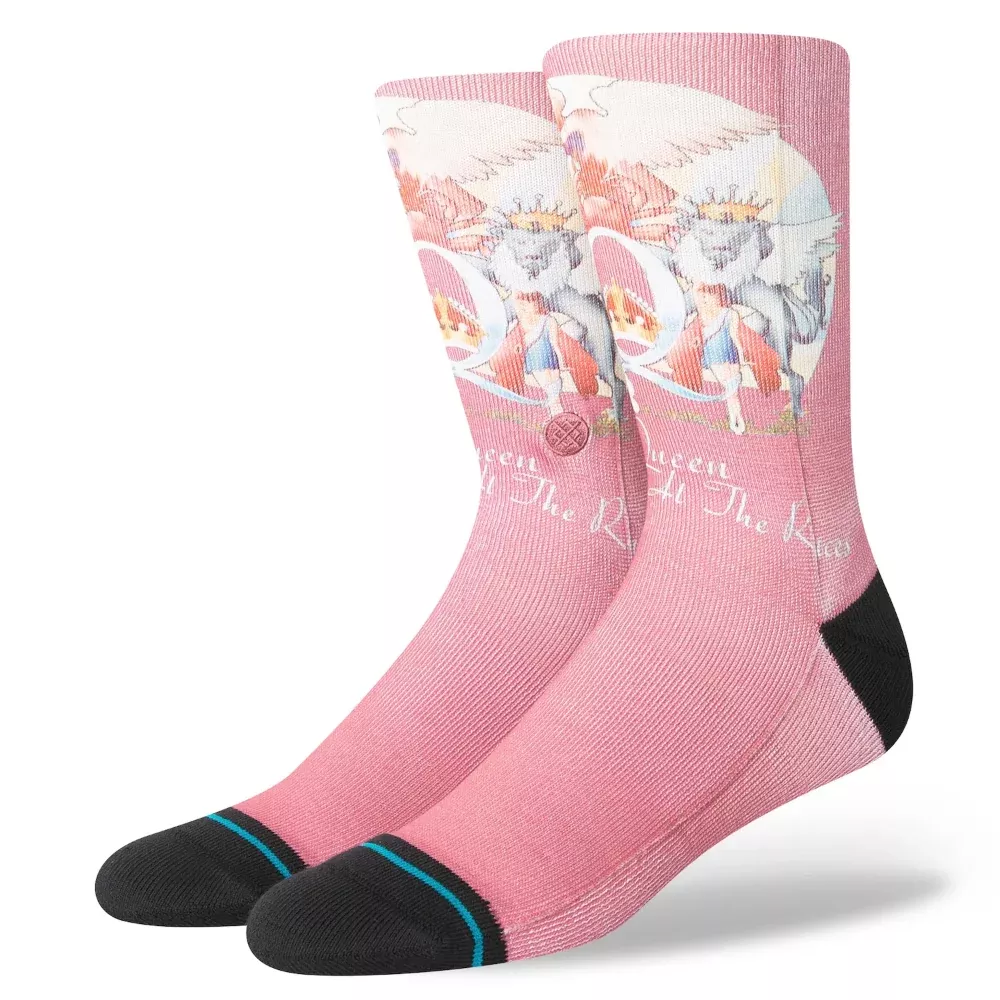 Stance Queen Collab Races Dusty Rose Crew Socks