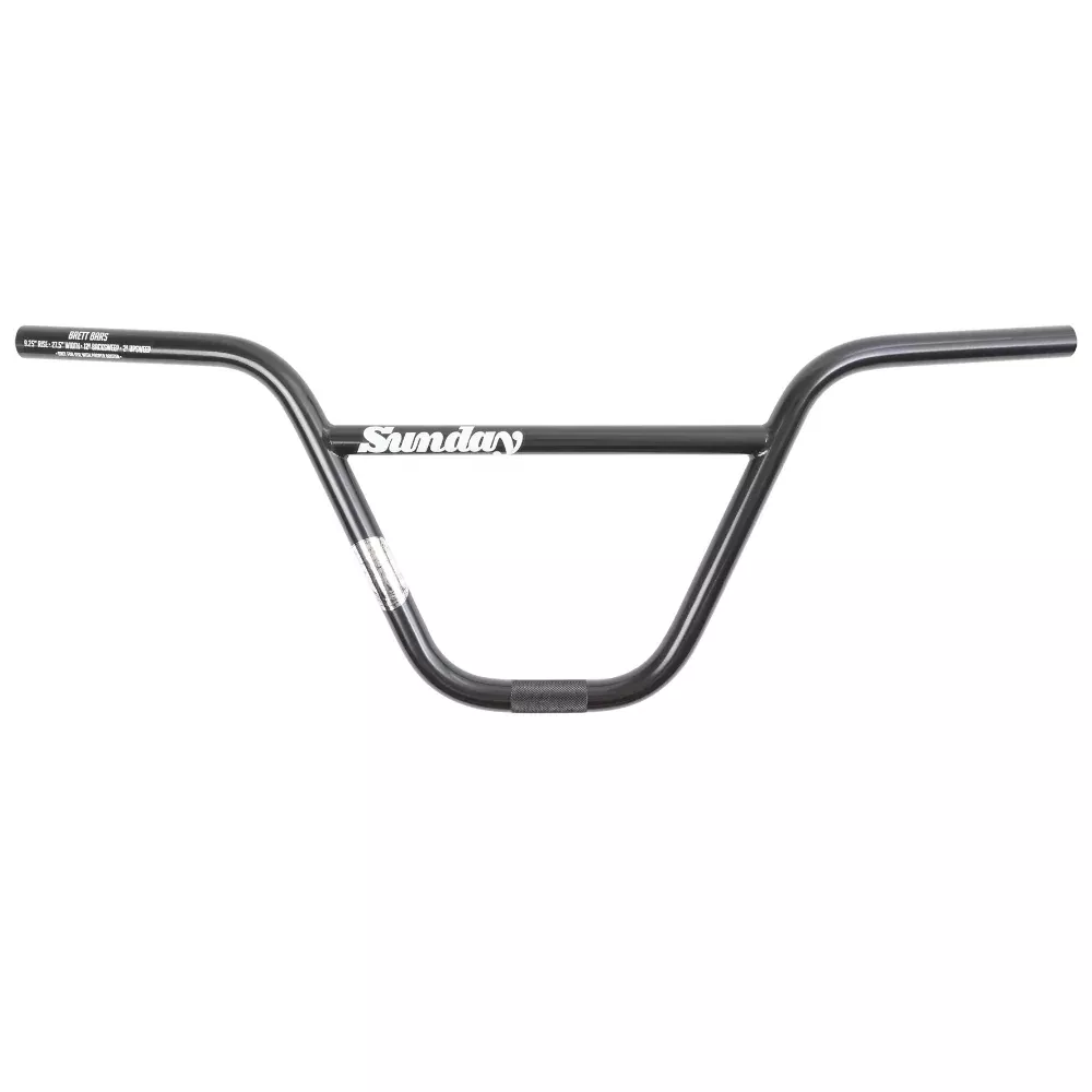 Sunday Brett BMX HandleBar 9.25in Rustproof Black