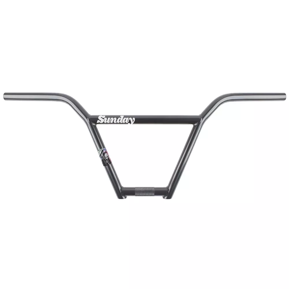 Sunday Street Sweeper 4PC Rustproof Black 9.25" - BMX Bars
