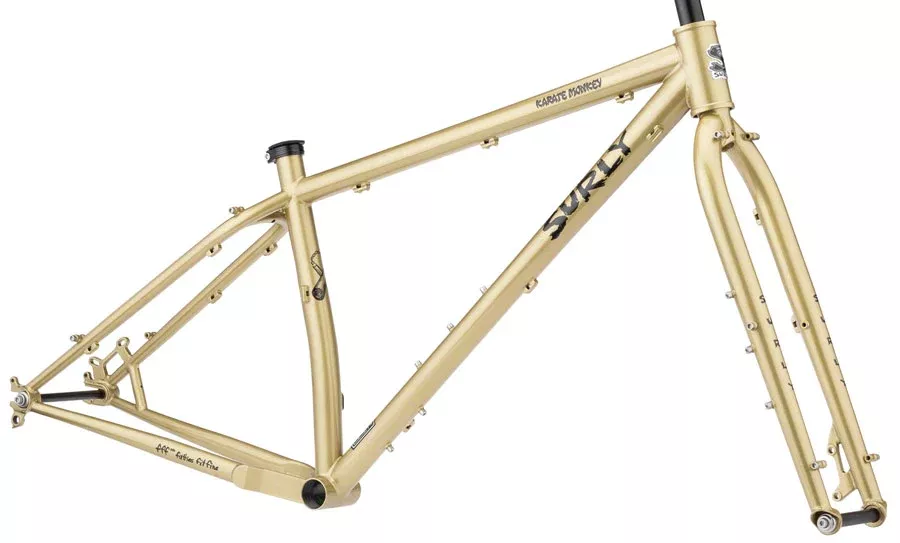 Surly Karate Monkey Frameset - 27.5" Steel Fool's Gold Large
