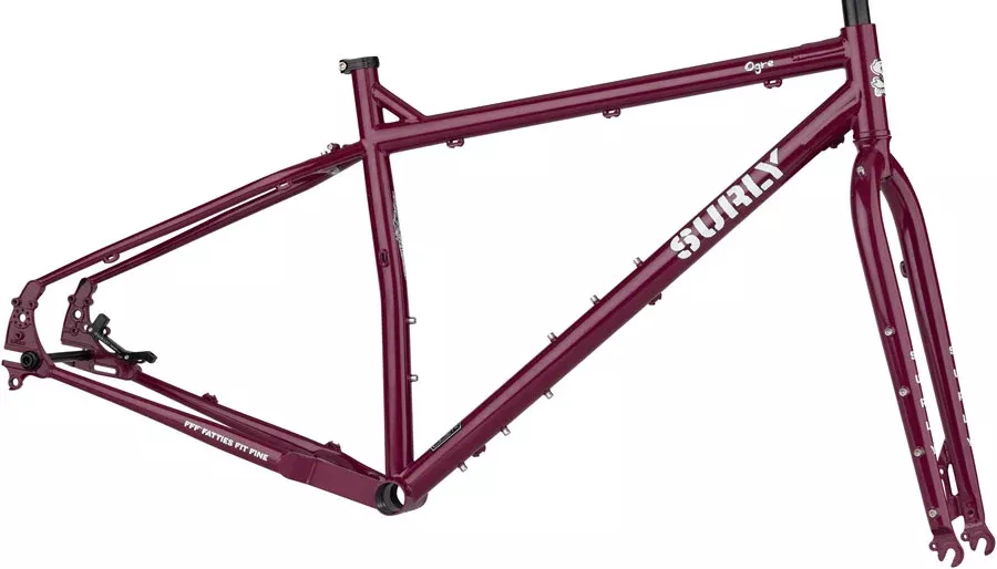 Surly Ogre Frameset - 29" Steel Fermented Plum X-Large
