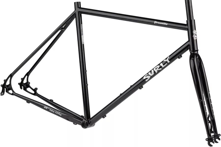Surly Preamble Frameset - 650b Steel Hi-Viz Black X-Small