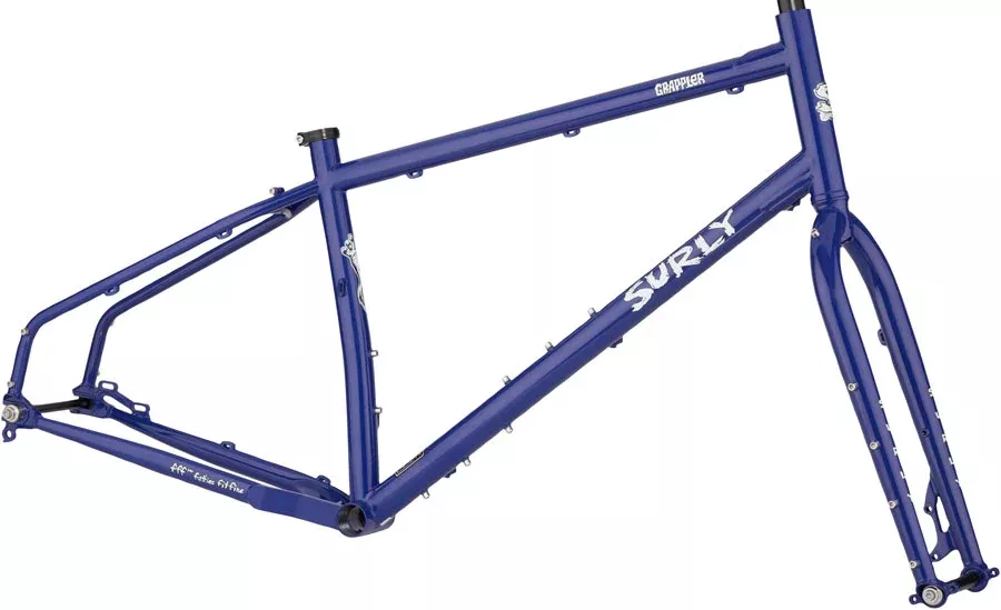SurlyGrappler Frameset - 27.5 Steel Subterranean Homesick Blue Medium