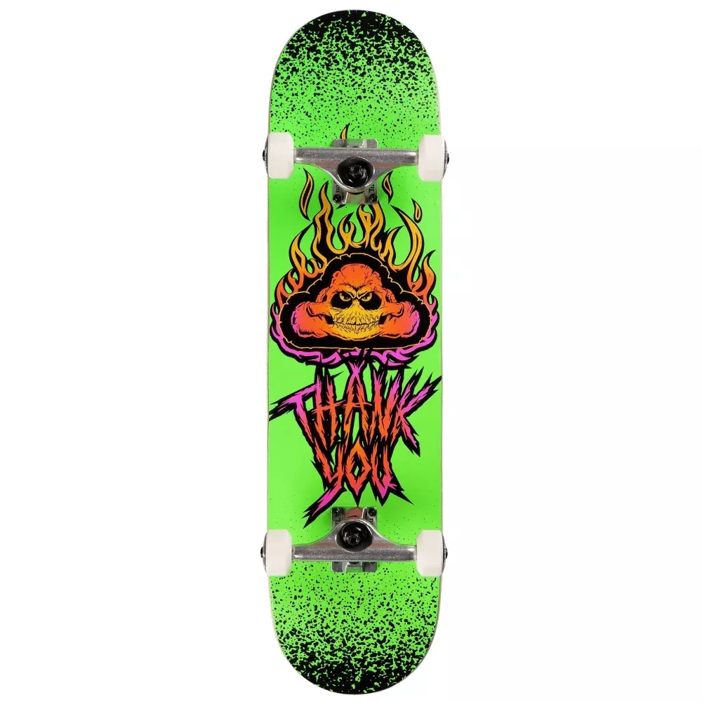 Thank You Skull Cloud 7.75 - Skateboard Complete