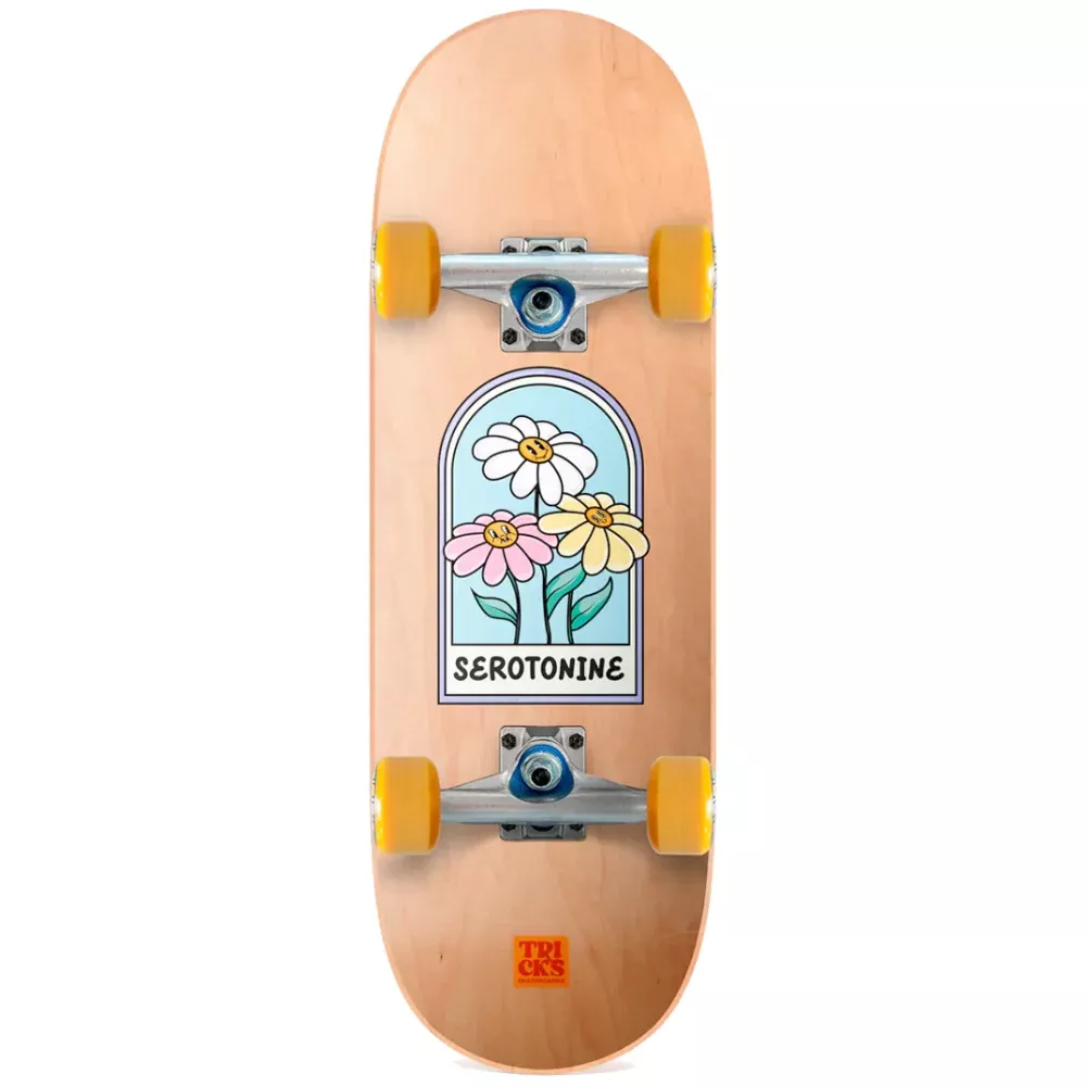 Tricks Serotonine 7.87" Youth Skateboard Complete