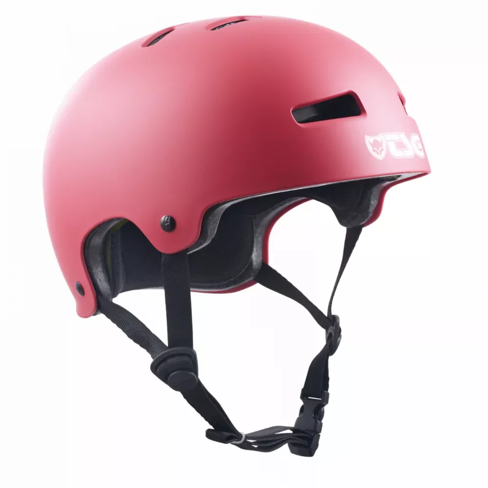 TSG Evolution Solid Color Satin Gentle Red (CERTIFIED) - Helmet