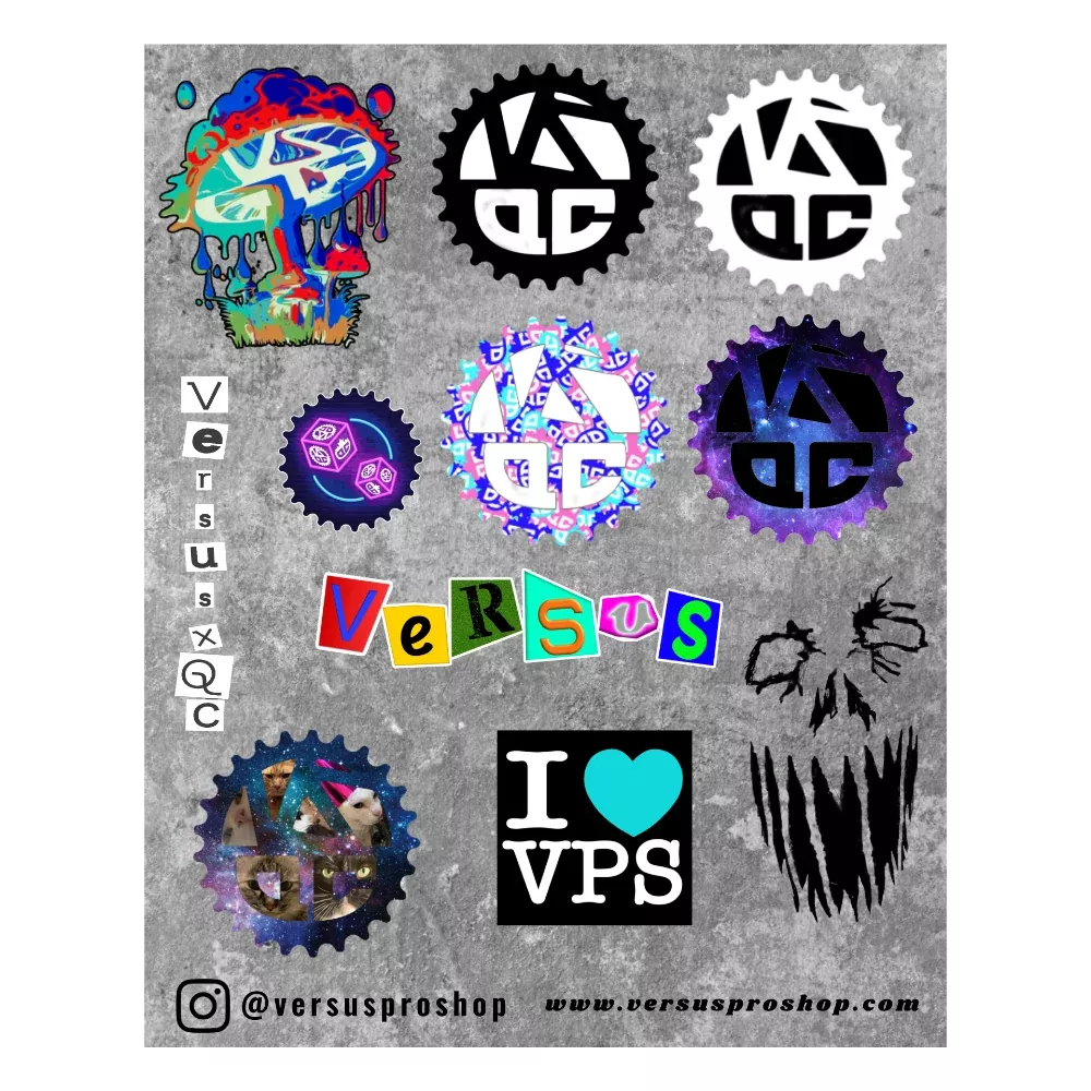 Versus Pro Shop Sticker Sheet