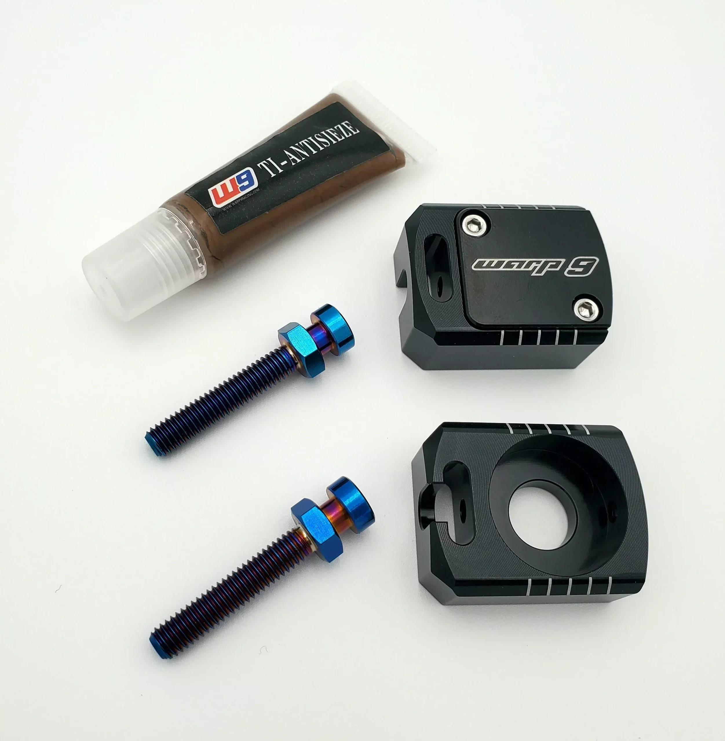 Warp 9 Racing Lockdown Axle Blocks | Sur-Ron Light Bee | Titanium Captive Adjustment