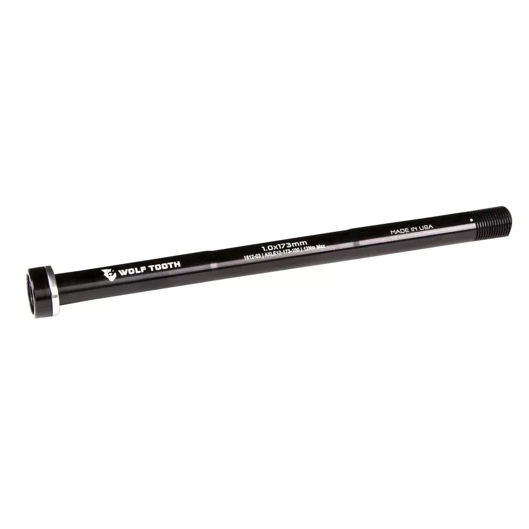 Wolf Tooth Components Rear Replacement Thru-Axle 1.0x173mm - Black