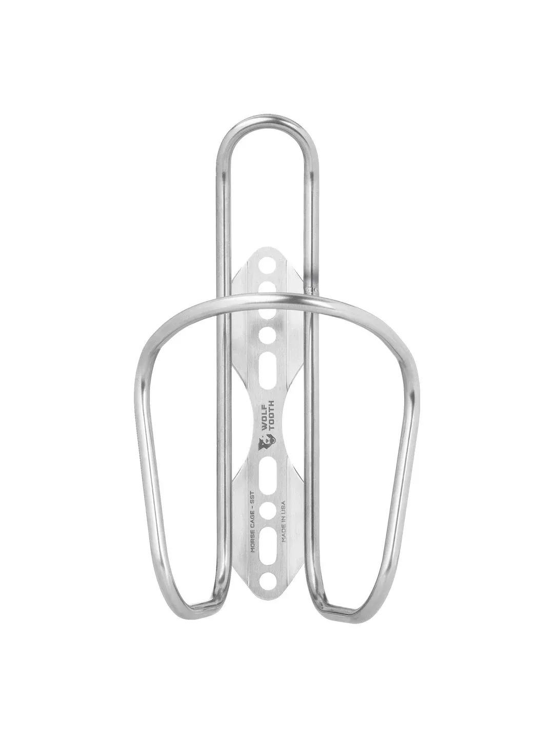 Wolf Tooth MorseBottle Cage - Stainless Steel Silver