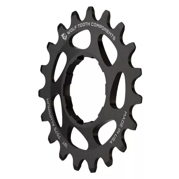 Wolf Tooth Single Speed Aluminum Cog - 17t Compatible 3/32" Chains BLK