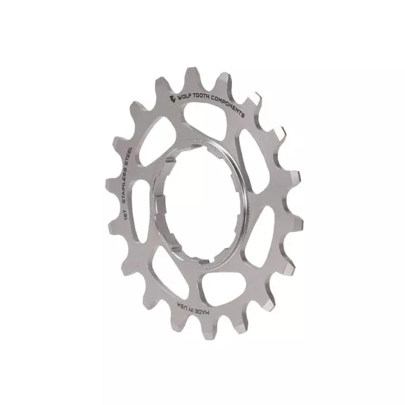 Wolf Tooth Single Speed Stainless Steel Cog - 18t Compatible 3/32" Chains