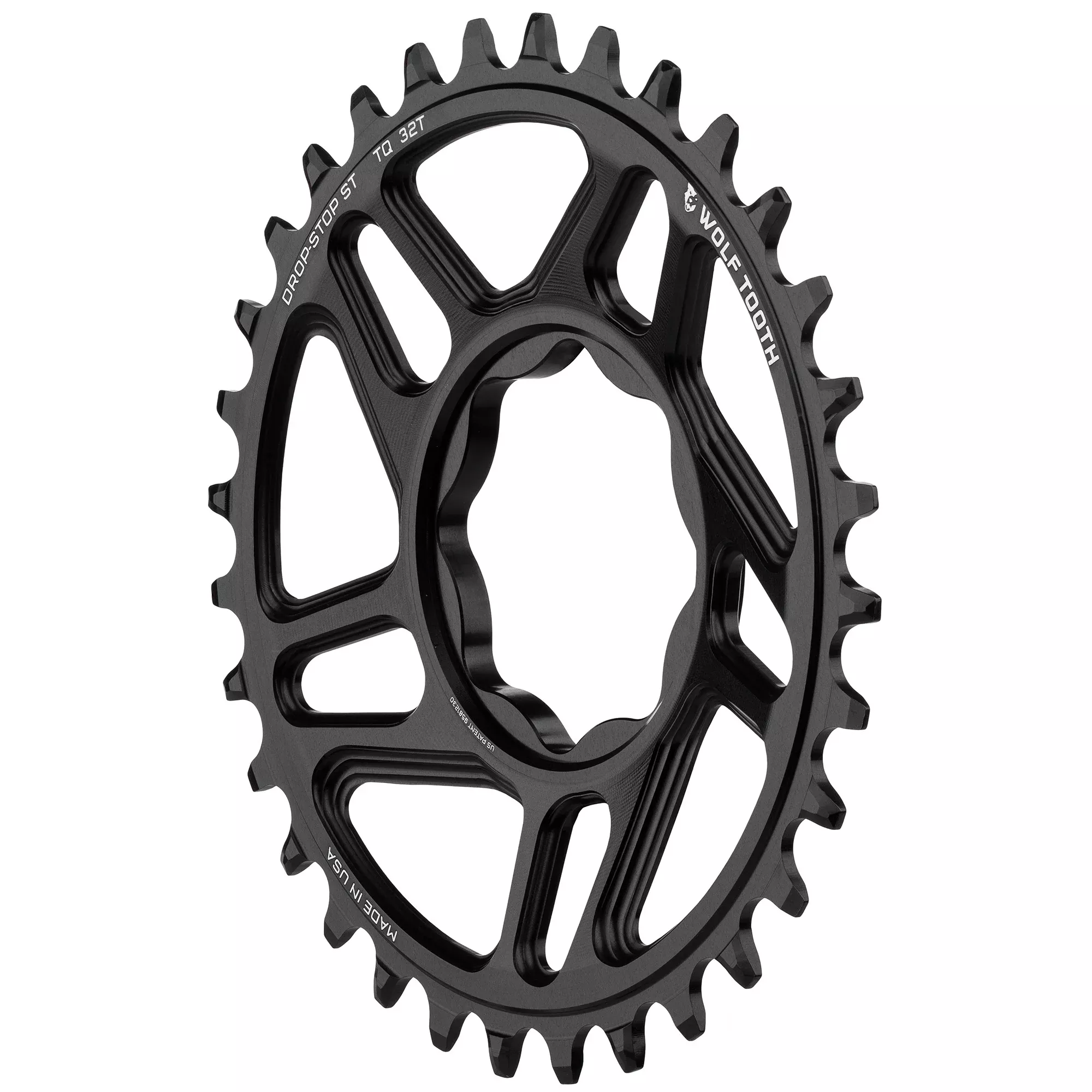 Wolf Tooth Trek TQ Direct Mount Chainring - Drop-Stop ST 30T Black